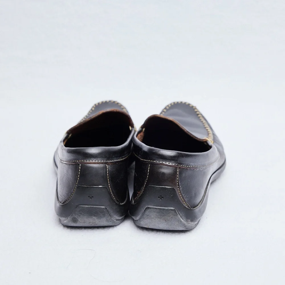 Allen Edmunds Black Leather Loafers,‎ 
